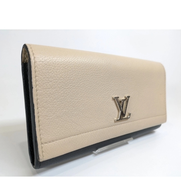 Louis Vuitton Portefeuille lockme wallet Ivory & Black EUC - Authentic - Picture 2 of 15